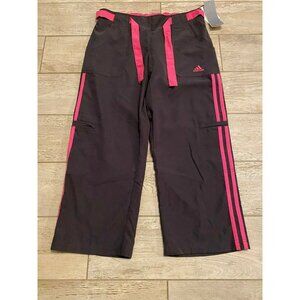 Adidas Rare Size Small S Women’s Capri Pants Activewear Darkshale Bloom New